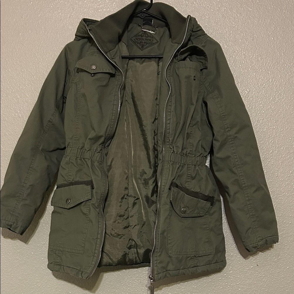Jou Jou Men's Army Green Field Jacket